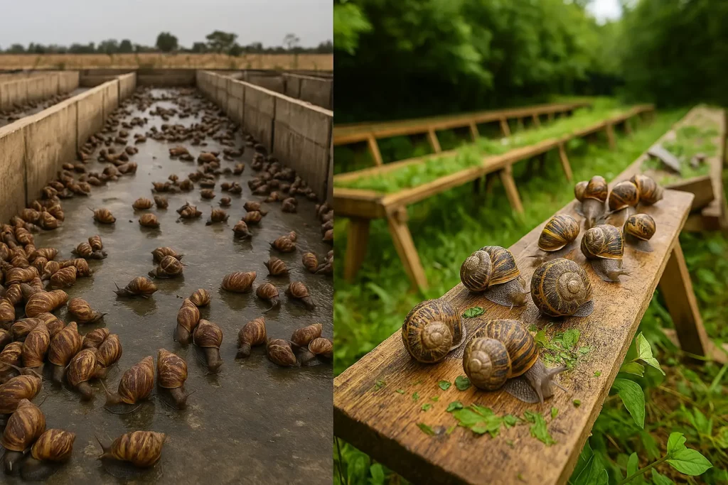 Différences entre escargots comestibles africains et européens – goût, élevage, qualité