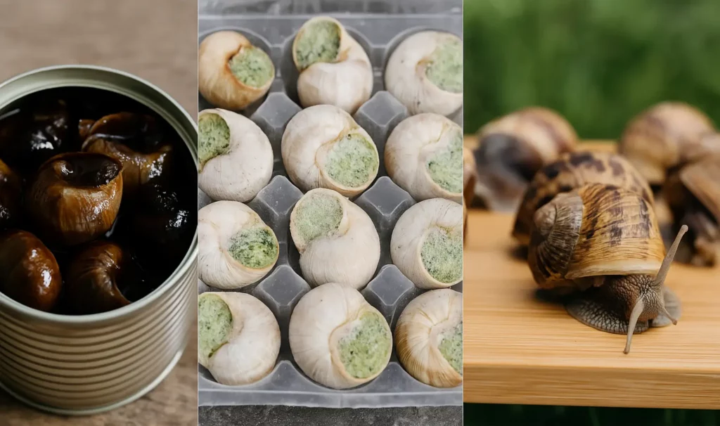 Comparaison entre escargots fermiers naturels et escargots industriels du supermarché