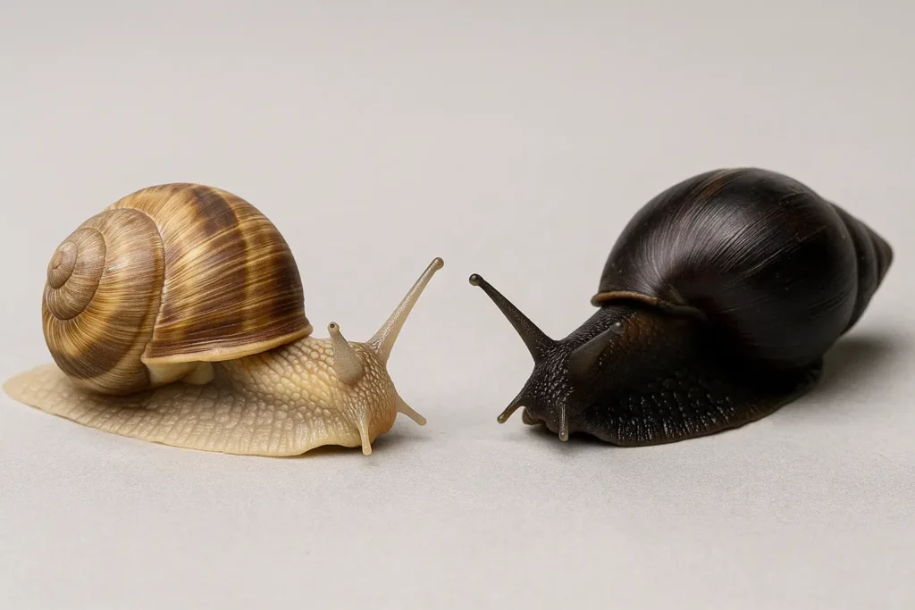 Différence entre escargot comestible européen et escargot potentiellement toxique