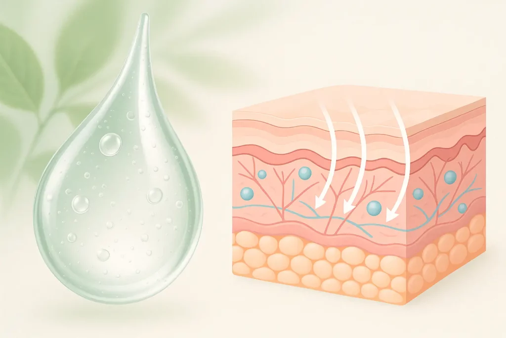 structure du mucus escargot et action sur la peau humaine